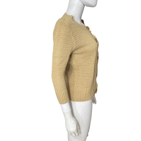 Tommy Hilfiger Beige Long Sleeve Knit Button Down - Picture 6 of 10